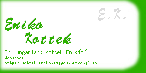 eniko kottek business card